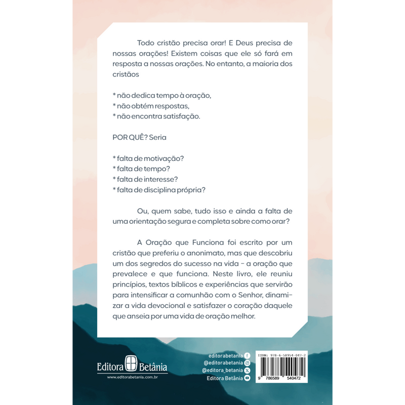 A Oração que Funciona | Anônimo | Nova Capa