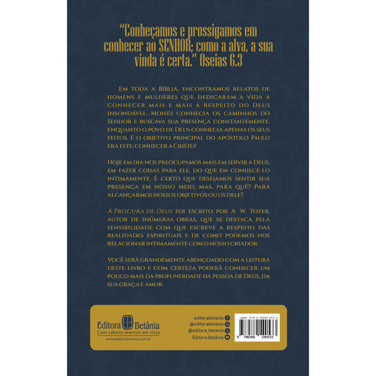 À Procura de Deus | A. W. Tozer | Nova Edição Capa Dura À Procura de Deus | A. W. Tozer | Nova Edição Capa Dura
