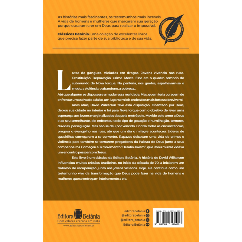 A Cruz e o Punhal | David Wilkerson | Nova Edição Capa Dura