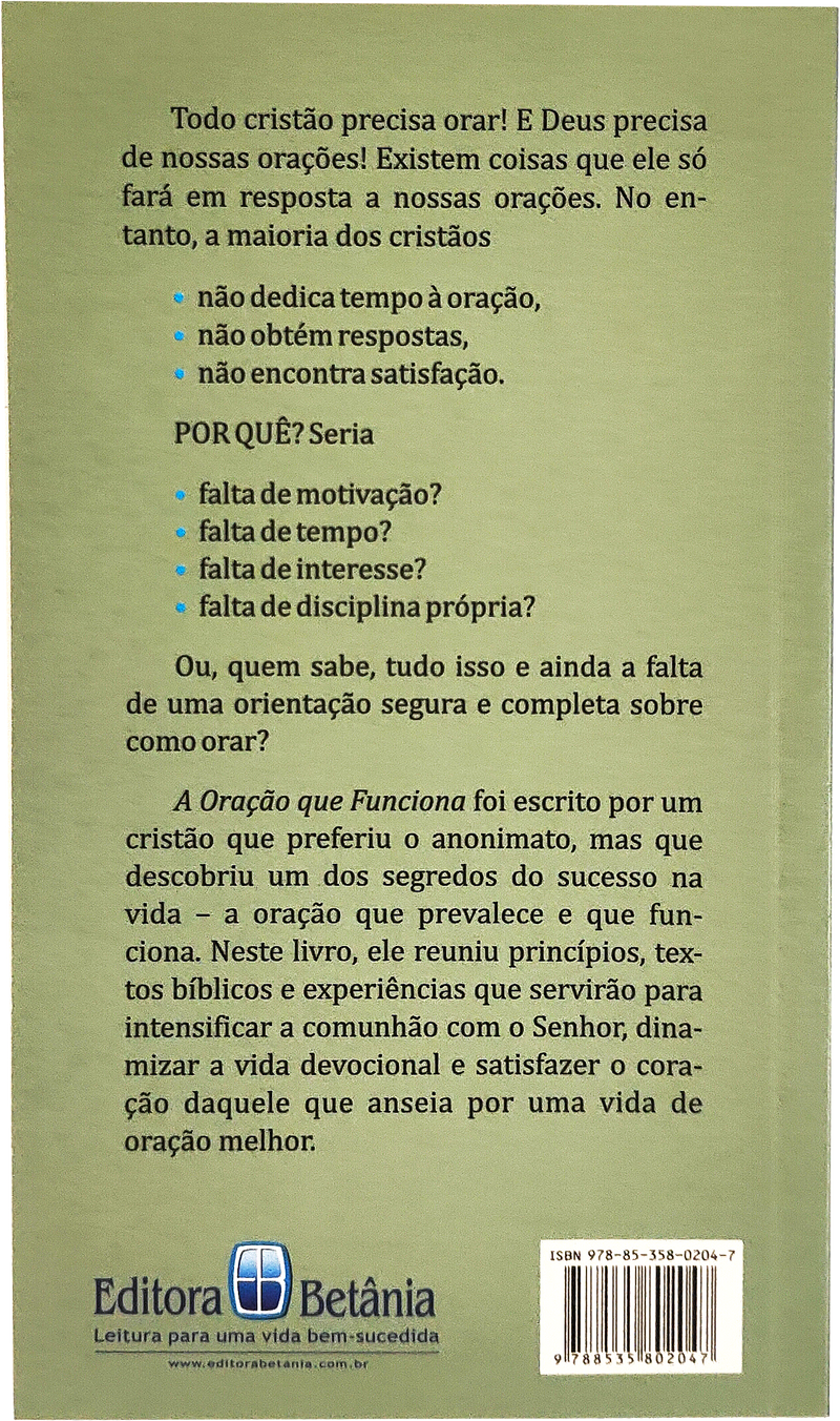A Oração que Funciona | Anônimo