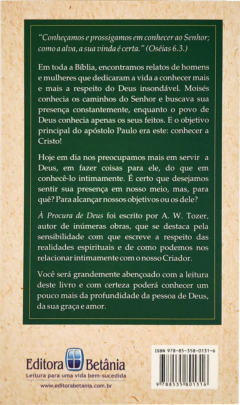 À Procura de Deus | A. W. Tozer