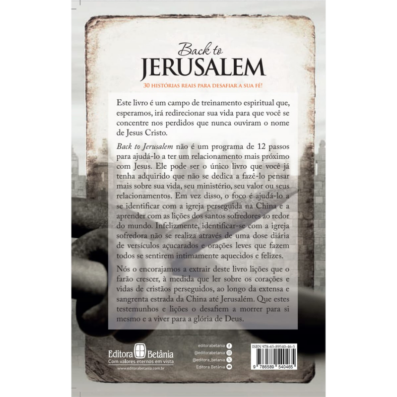 Back to Jerusalém | Eugene Bach