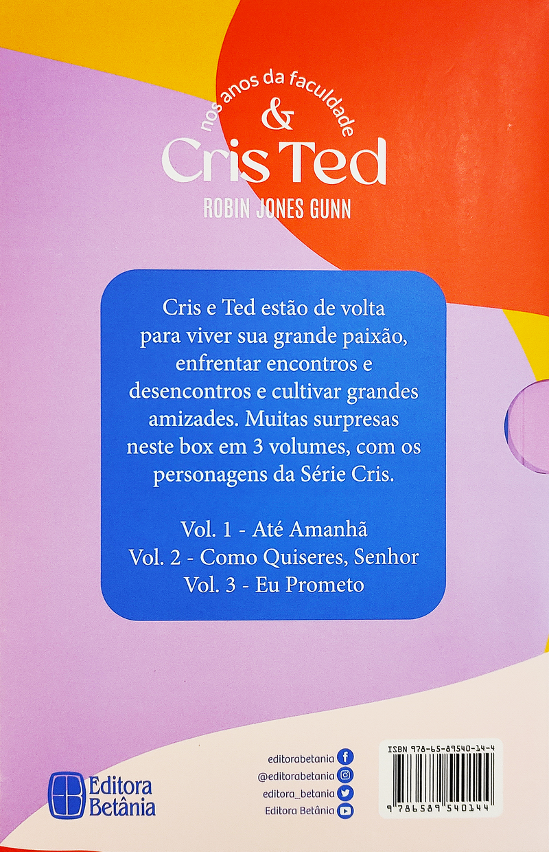 Box Cris & Ted | Nos Anos da Faculdade | Vol. 1, 2 e 3 | Robin Jones Gunn