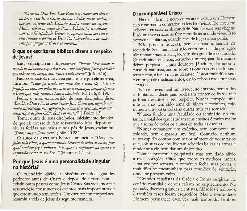 LIVRETE | Conhecendo a Jesus Cristo | George Foster