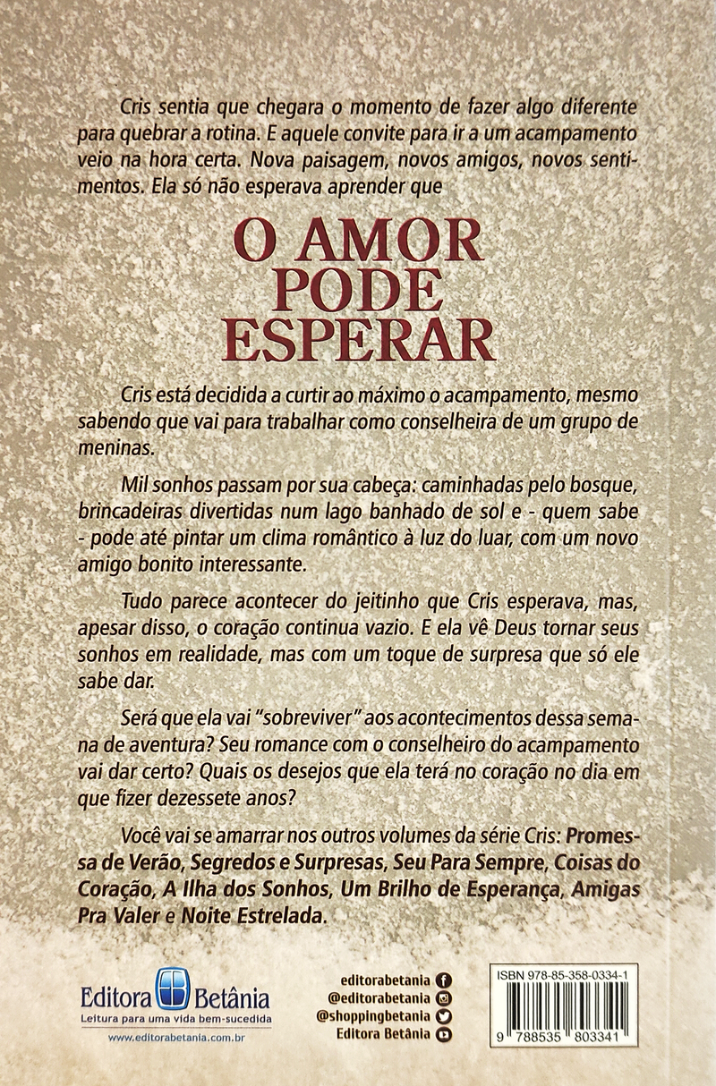 Cris Vol. 09 | O Amor Pode Esperar | Robin Jones Gunn | Nova Edição