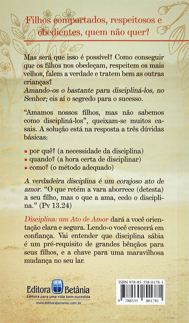 Disciplina: Um Ato de Amor | Roy Lessin
