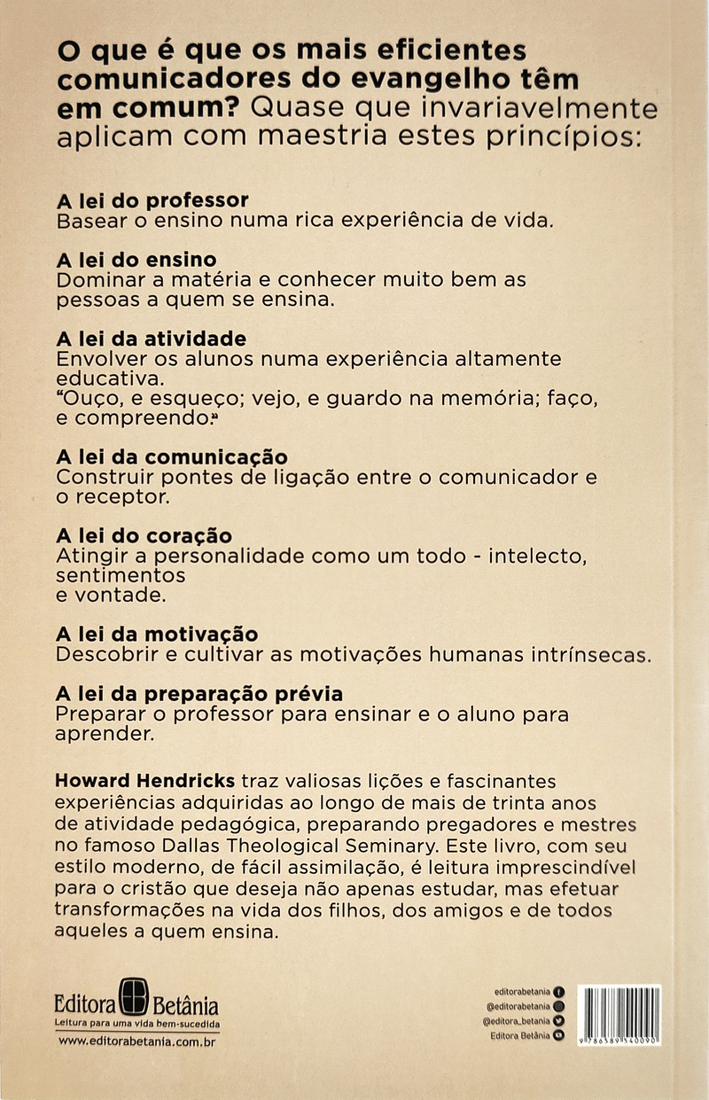 Ensinando Para Transformar Vidas | Howard Hendricks