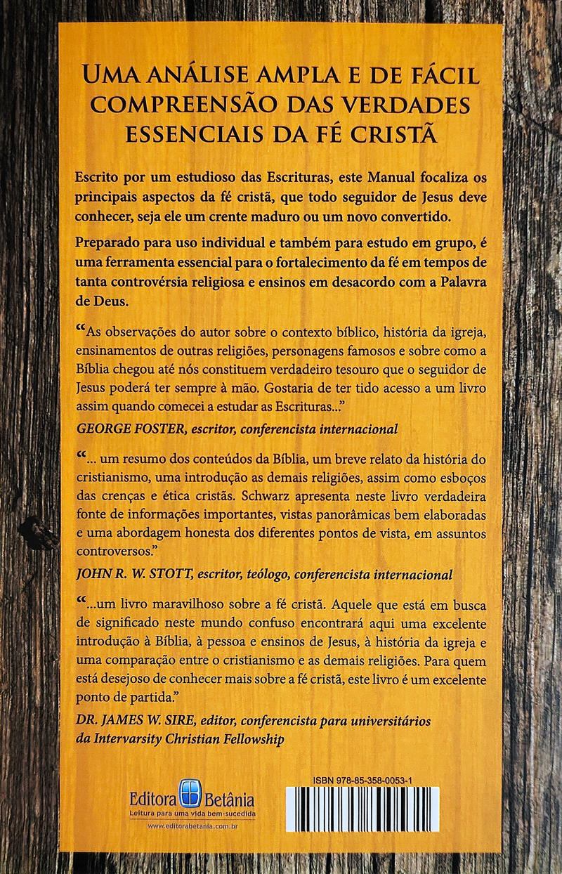 Manual da Fé Cristã | John Schwarz
