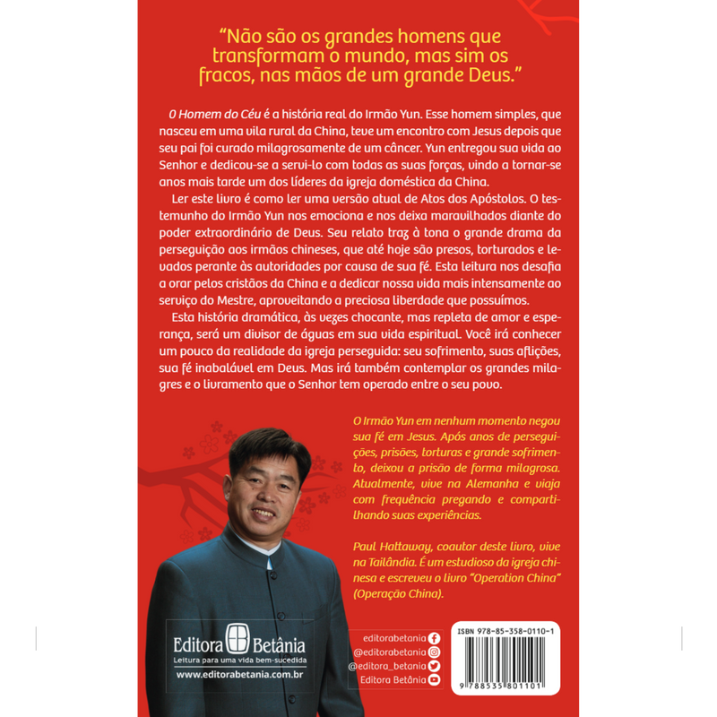 O Homem do Céu | Irmão Yun com Paul Hattaway