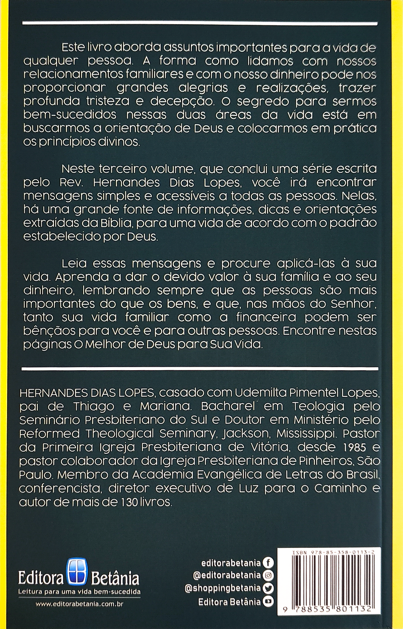 O Melhor de Deus Para Sua Vida Vol. 3 | Hernandes Dias Lopes